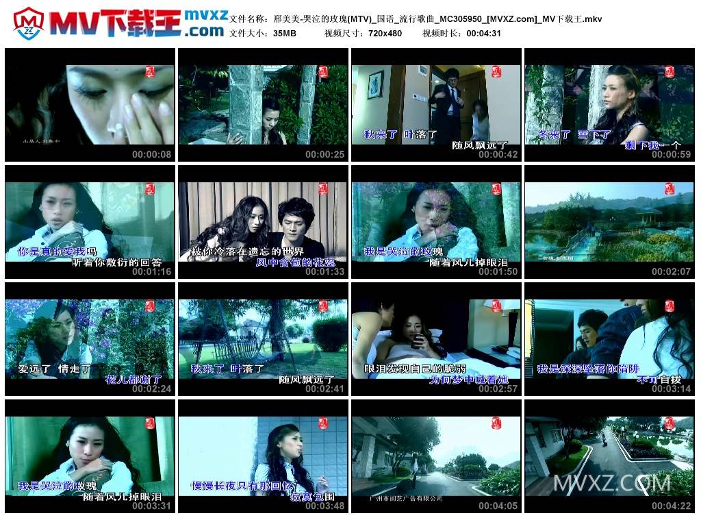 邢美美-哭泣的玫瑰(MTV)_国语_流行歌曲_MC305950